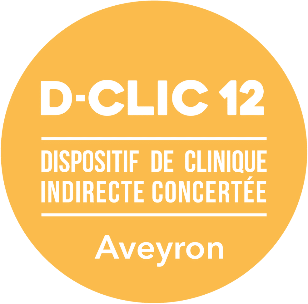 Logo D-CLIC 12 : dispositif de clinique indirecte concertée en Aveyron
